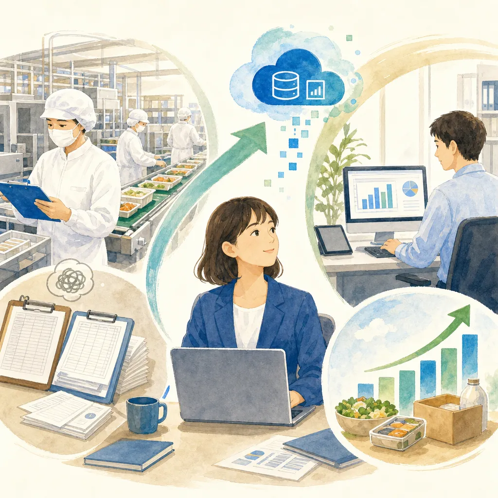 食品製造業の受注業務DXは現場帳票から変わる